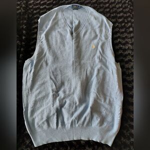 Polo 3xlt Blue Sweater Vest